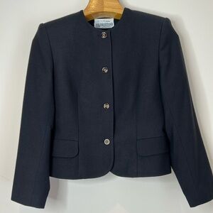 🇨🇦Rouie 100% Wool Petites Crop Blazer SZ 6
